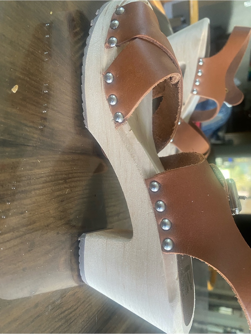 MIA Tan Leather Women's Sandals - Picture 8 of 8